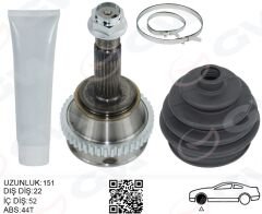 AKS KAFASI DIS FIAT PALIO 96> 1.6 16V (DIŞ:22 İ...