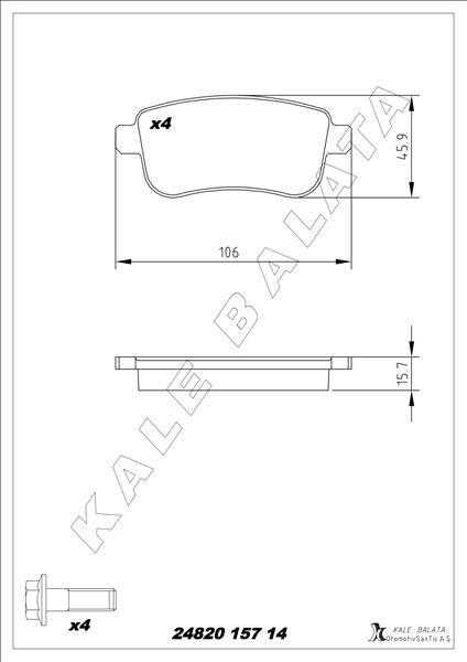ARKA FREN BALATASI FLUENCE 09> MEGANE III 09>...