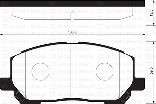 BALATA ÖN DİSK LEXUS RX 3.0 TOYOTA HIGHLANDER (01-...