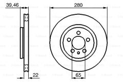 FREN DISKI ON PASSAT AAA 2,8  92-96   (ADET FIYAT)
