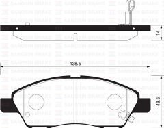 BALATA ÖN DİSK NISSAN CUBE-TIIDA 07=>
