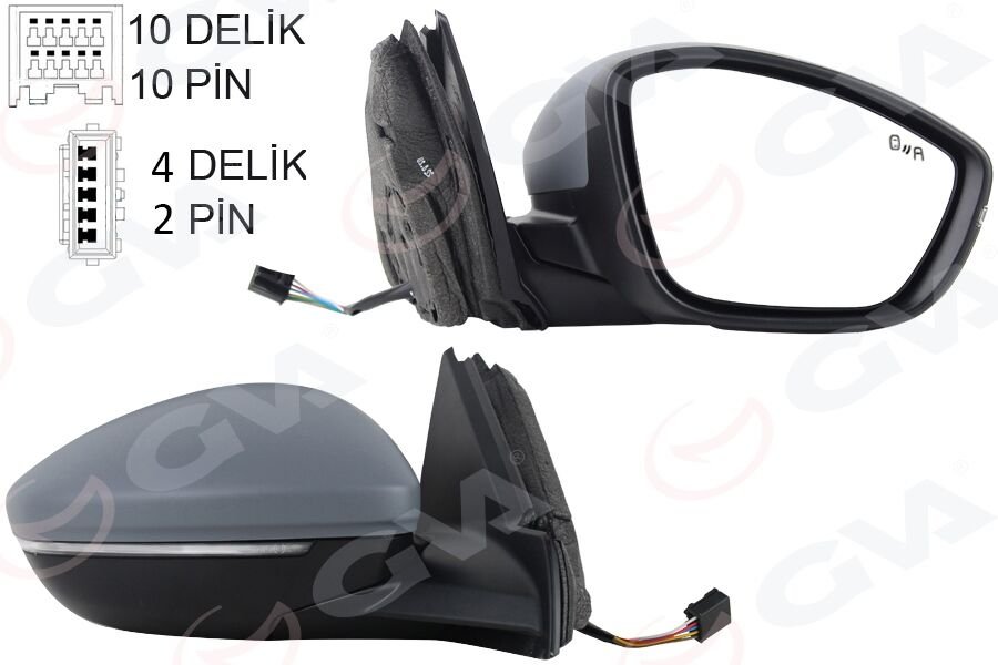 DIŞ DİKİZ AYNASI SAĞ CORSA (19-) ELEKTİRKLİ+KATLA...