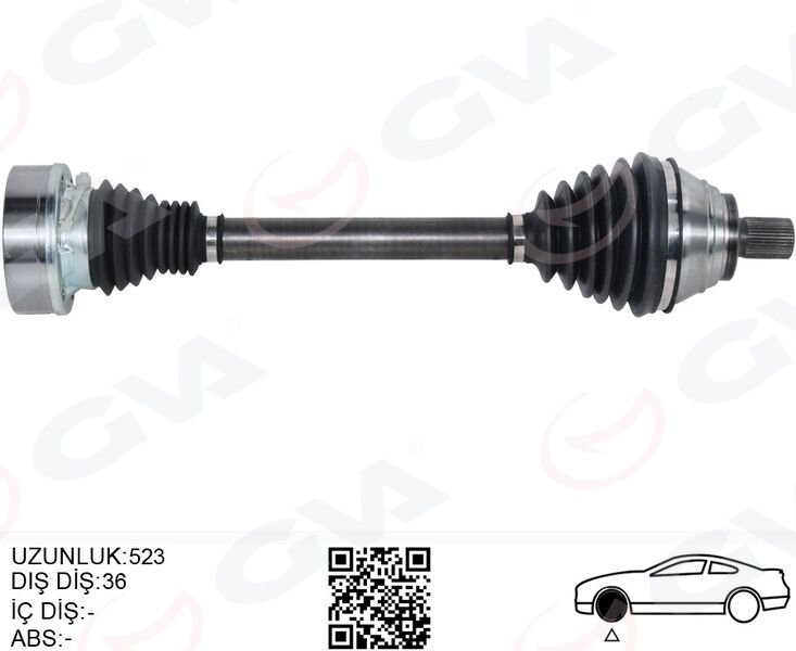 AKS ÖN SOL GOLF PLUS 1.9TDI (05-)GOLF V 1.9TDI (03...