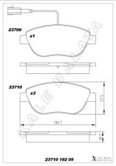 ÖN FREN BALATASI OPEL COMBO D 12> PUNTO EVO 1.3...