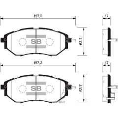 BALATA ÖN DİSK SUBARU LEGACY 2.0 (05-09) OUTBACK 3...