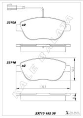 ÖN FREN BALATASI OPEL COMBO D 12> PUNTO EVO 1.3...
