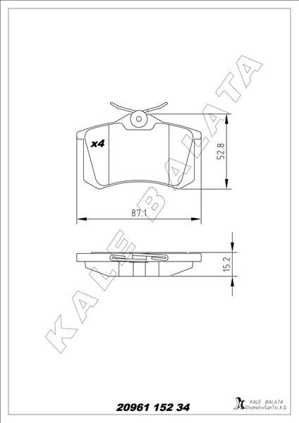 ARKA FREN BALATA RENAULT CLIO 05> KANGOO 01>...