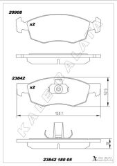 ÖN BALATA DOBLO 01=> ALBEA PALIO 96=>
