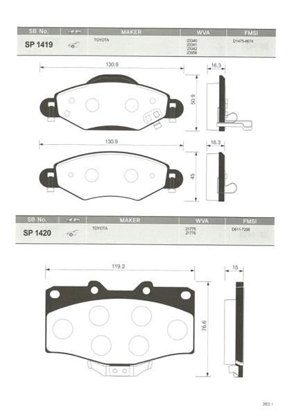BALATA ÖN DİSK TOYOTA LAND CRUISER J7-J8 98=> R...