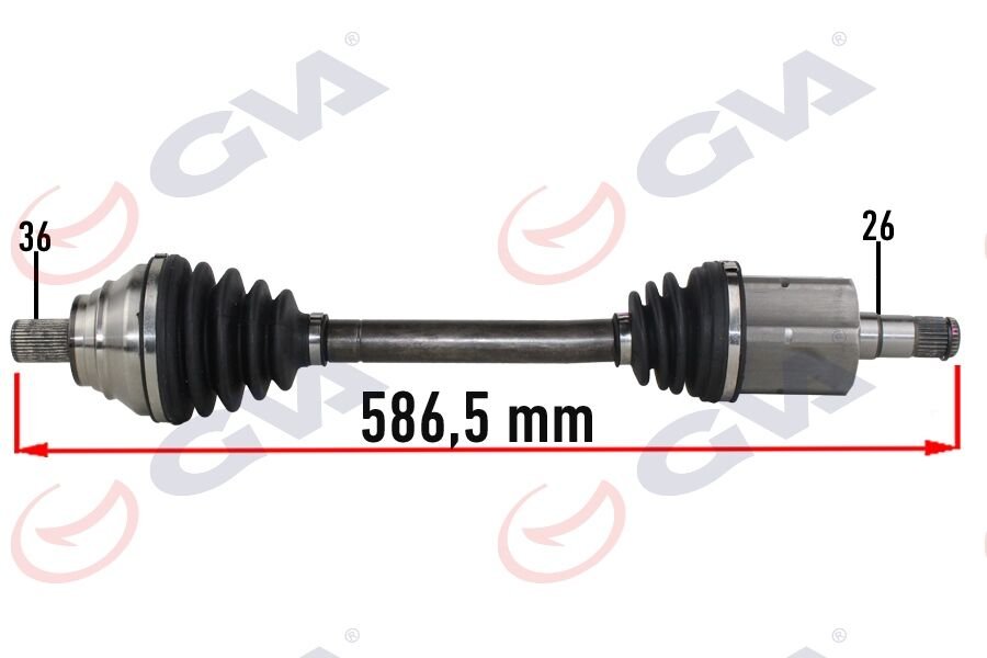 KOMPLE AKS SOL GOLF VI 1.6i (AUTO.) (08-13) (587mm...
