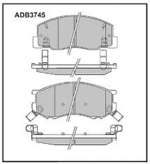 BALATA ÖN DİSK TOYOTA PREVIA (96-00) (GDB3157)