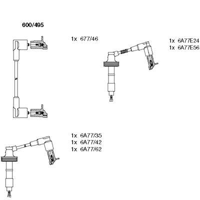 ATEŞLEME KABLOSU VOLVO 850 -S70 2.4 97>00 V70 ...