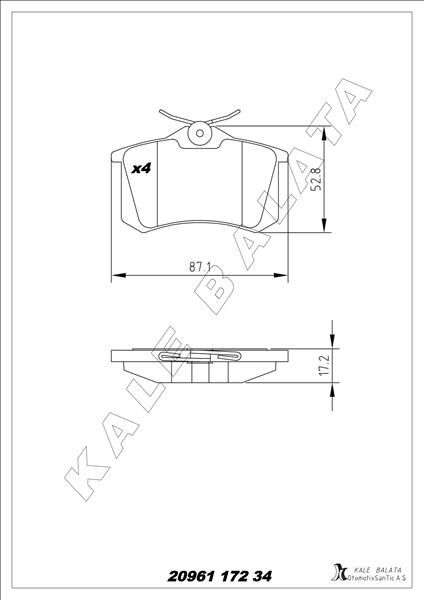 ARKA BALATA MGN II-LGN-GOLF III-IV-PASSAT III-POLO...