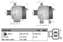 ALTERNATOR ISUZU D-MAX I (02-12)