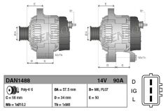 ALTERNATOR ISUZU TROOPER III (98-04)