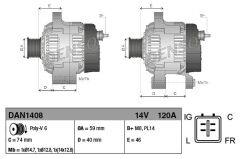 ALTERNATOR JAGUAR S-TYPE (99-08)