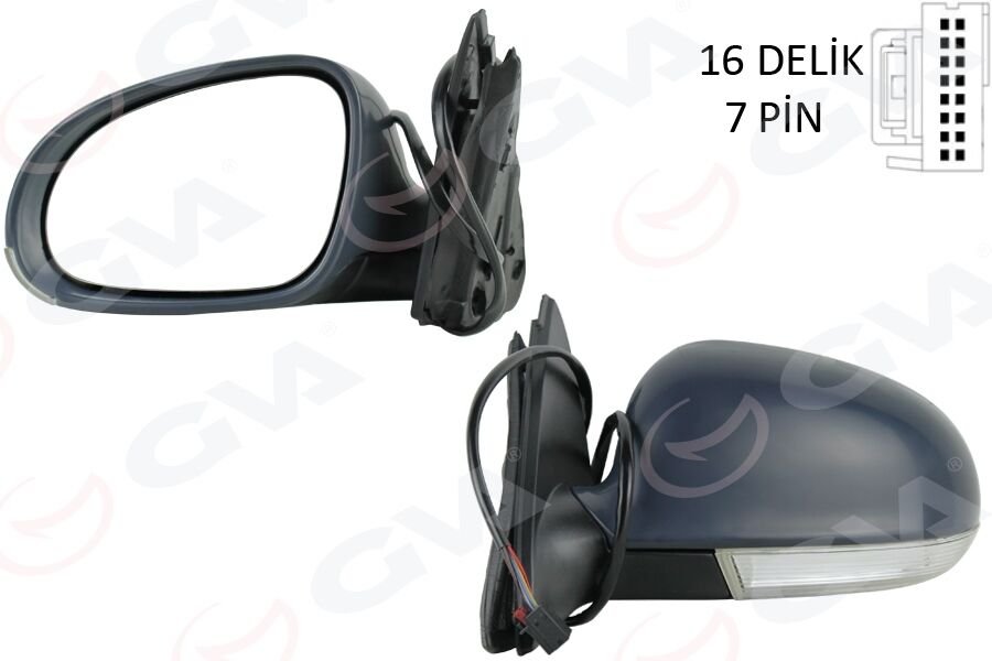 DIŞ DİKİZ AYNASI SOL ELEKTRİKLİ+ISITMALI+SİNYALLİ+...