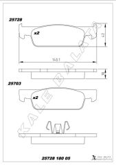 ÖN FREN BALATA RENAULT CLIO IV 12> DACIA LOGAN ...