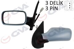 DIŞ DİKİZ AYNASI SOL PALIO 98> ELEKTRİKLİ+ISITM...