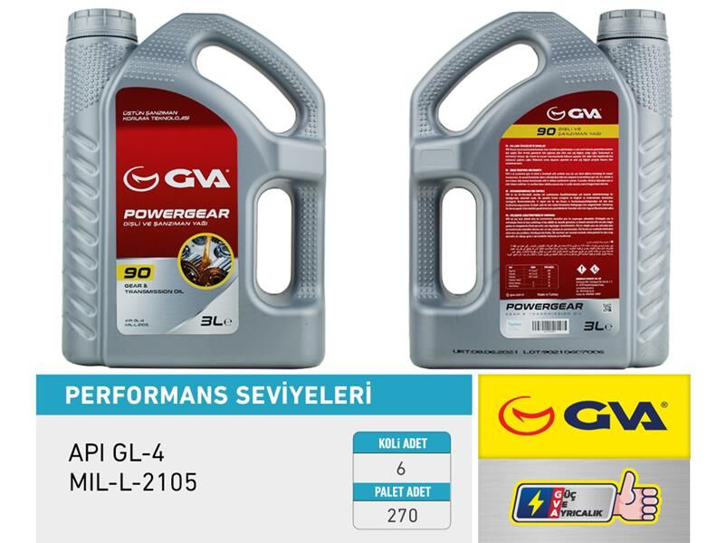 ŞANZIMAN YAĞI 90W API GL-4 3 LT