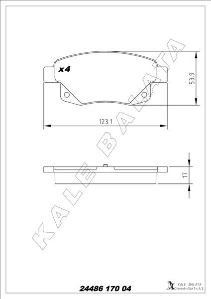 ARKA FREN BALATASI TRANSIT V347-V348 06>11 FISS...