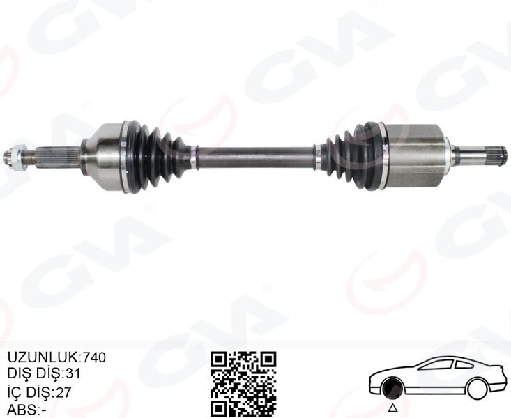 KOMPLE AKS ÖN SOL CUSTOM 17> 2.0 ECOBLUE  (AUTO...