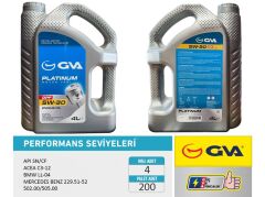 MOTOR YAĞI 5W30 4 LT PLATINUM PARTİKÜLLÜ-DPF TAM S...