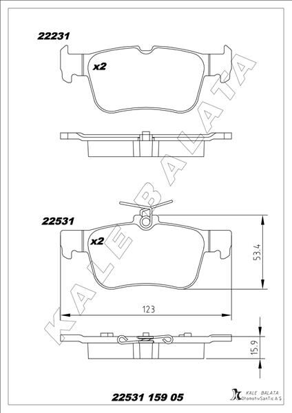 ARKA FREN BALATASI GALAXY III 15> MONDEO V 14&g...