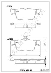 ARKA FREN BALATASI GALAXY III 15> MONDEO V 14&g...