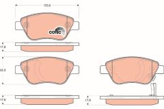 ÖN BALATA CORSA D (KÜÇÜK TİP) 1.0-1.2-1.3 CDTI-1.4...