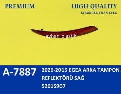 ARKA TAMPON REFLEKTÖRÜ SAĞ FIAT EGEA SEDAN 15=>