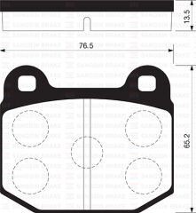DİSK FREN BALATASI (ÖN) OPEL SPEEDSTER 2.0/2.2 08/...
