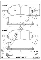 ARKA FREN BALATASI YENI TRANSIT CUSTOM V710E 23&g...