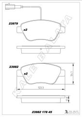 ÖN BALATA DOBLO 1.3-1.6-1.9 JTD 02=> FIORINO 1....
