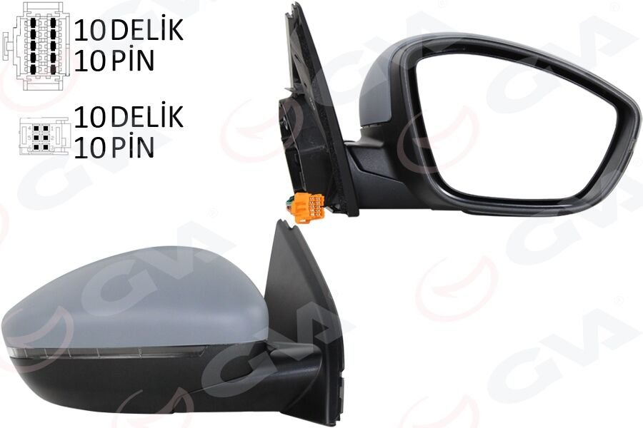 DIŞ DİKİZ AYNA SAĞ ELEKTRİKLİ ISITMALI ASTARLI KON...