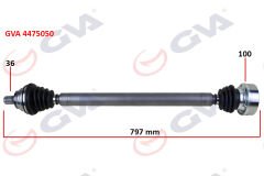 KOMPLE AKS SAĞ GOLF 5/6-A3-LEON-OCTAVIA 1.6 (102 h...