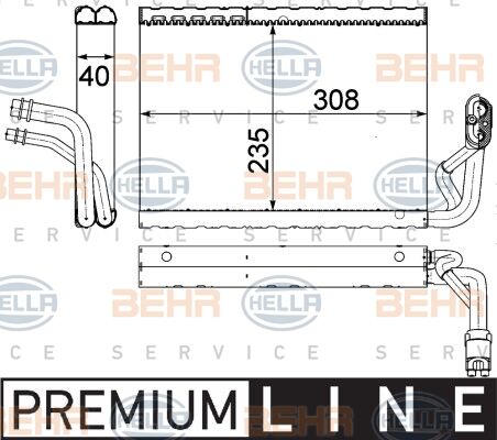 EVAPORATOR W204-207-212-218 07-