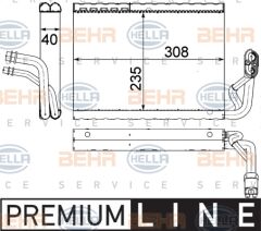 EVAPORATOR W204-207-212-218 07-
