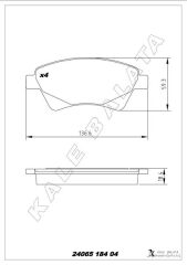 ÖN FREN BALATASI RENAULT MEGANE II 02> KANGOO 0...
