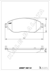 ÖN FREN BALATA RENAULT TRAFIC III 15> OPEL VIVA...