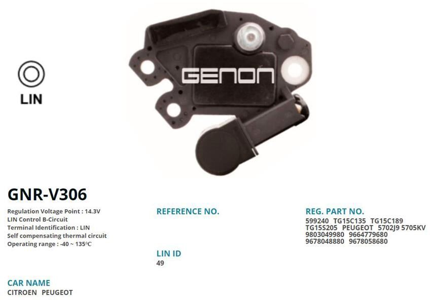 12V CITROEN BERLINGO-C4-C5-JUMPY-DS4 1.6 HDI-PEUGE...