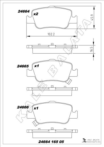 ARKA FREN BALATA TOYOTA AURIS. COROLLA 1.33L 1.6L ...