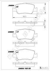 ARKA FREN BALATA TOYOTA AURIS. COROLLA 1.33L 1.6L ...