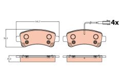 DİSK FREN BALATASI (ARKA) JUMPER 2.0D/2.2D3.0D 04/...