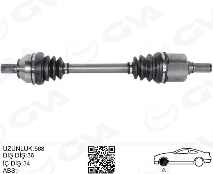 ÖN AKS KOMPLE SOL FOCUS II 04>09 1.6 TDCI (CVT ...