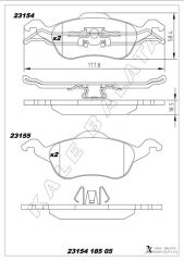 ÖN FREN BALATA FORD FOCUS 1.4L 1.6L 1.8L 2.0L 98-0...