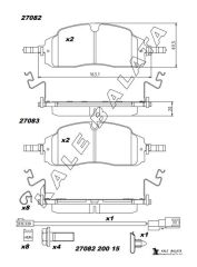 ON FREN BALATASI YENI TRANSIT CUSTOM-VW CARAVELLE...