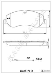 ÖN BALATA FORD TRANSIT V363 14> -TRANSIT CUSTOM...