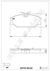 ÖN FREN BALATASI RENAULT MEGANE 99> LAGUNA 95&g...