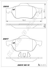 ÖN FREN BALATASI RENAULT LAGUNA II 01>05 LAGUNA...